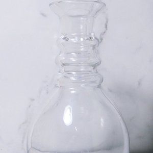 Val St. Lambert State Plain Hand-Blown Art Glass Decanter, Signed